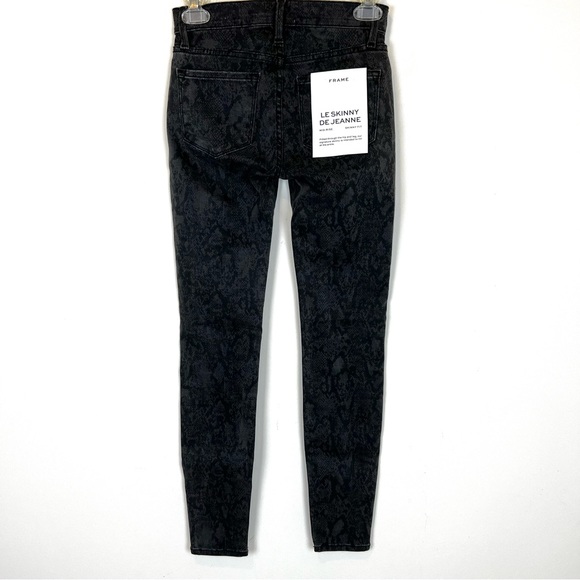 Frame Le Skinny Jeans De Jeanne Tonal Python - Picture 9 of 9